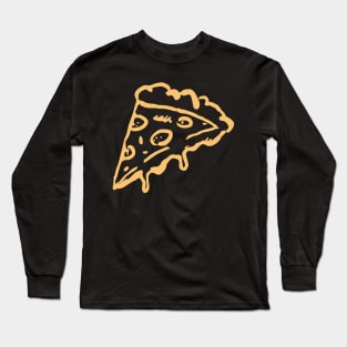 Dripping Cheese Pizza Icon Long Sleeve T-Shirt